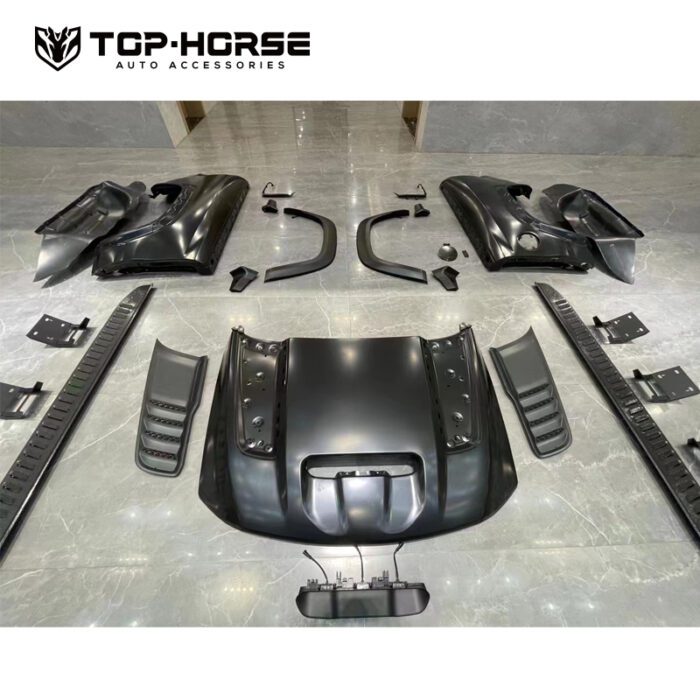 Dodge RAM 1500 Conversion To TRX Body Kit 2021 Old To New Facelift Body Kit Bumper