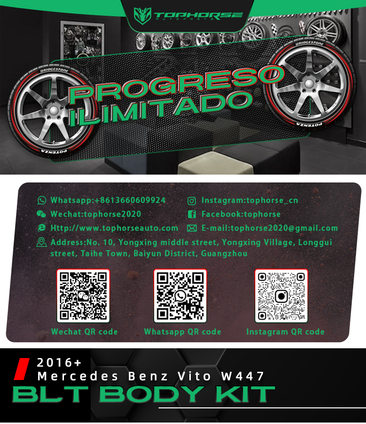 Mercedes Benz V-class v260 Vito/Mixto W447 VIP Van Facelift Body Kit Conversion Kit Bumper