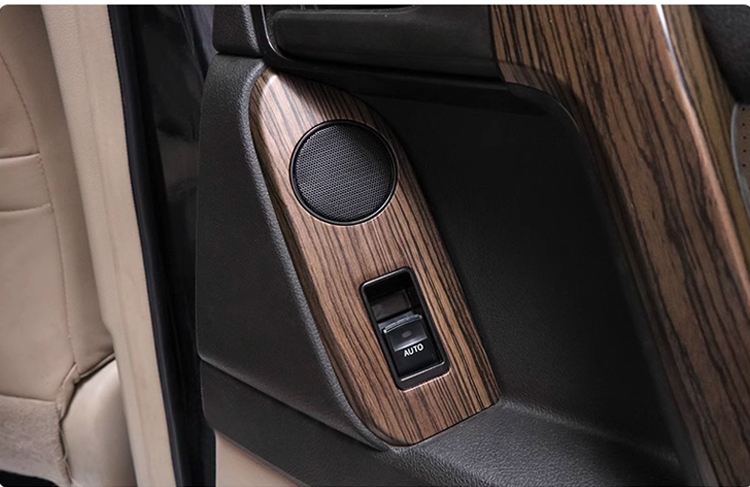 Toyota Land Cruiser Prado 150 Wooden Door Handle Cover Interior Decorative Strips With Speaker