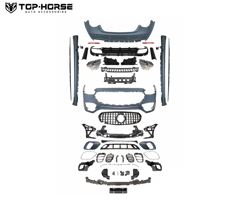 Mercedes Benz S-class S400 S450 S500 S580 S680 W223 S63 S65 AMG Convert Body Kit Bumper Side Skirt